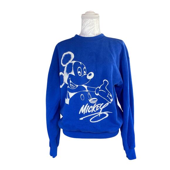 Vintage 90s Disney Mickey Mouse Sweatshirt Large - Picture 2 of 16